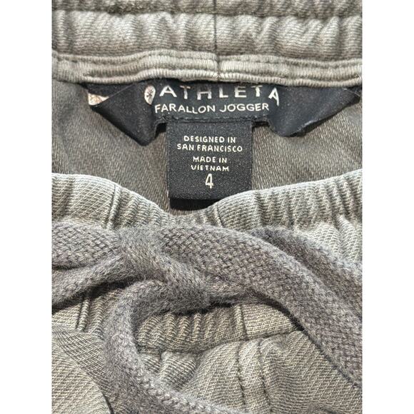 Athleta Farallon Joggers Pants 4 Army Green Womens Activewear Casual Athleisure - Picture 4 of 6